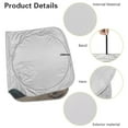 thumbnail image 6 of KUIFORTI Funny Cat Car Windshield Sunshade Foldable Car Windshield Sun Shade Cover, 66.53" x 34.44" Front Window Heat Insulation Protection, for Auto Sedan, SUV Accessories, 6 of 6