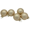 thumbnail image 4 of Northlight 2-Finish Christmas Glass Ball Ornaments - 1.5" (40mm) - Champagne Gold - 10ct, 4 of 8
