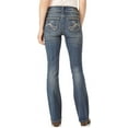 thumbnail image 3 of WallFlower Women's Luscious Curvy Bootcut Mid-Rise Insta Stretch Juniors Jeans (Standard and Plus), 3 of 7