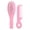 Pink, variant on Baby Hair Brush & Comb Set Children Hair Brush Soft Nylon Bristle Cradle Caps Hair Brush for Toddler Infant Head Massage