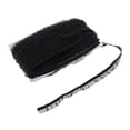 thumbnail image 2 of Abbracc 50 Yards Elastic Ruffle Lace Stretch Pleated Edge Ribbon 15mm Black, 2 of 6