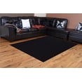 thumbnail image 2 of Indoor/Outdoor Area Rug with Rubber Marine Backing for Patio, Porch, Deck, Boat, Basement or Garage with Premium Bound Polyester Edges Black 10 'X13' Oval, 2 of 2