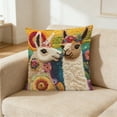 thumbnail image 2 of JoyMoreHome Cute Animal Pattern Cushion Cover, Raised Detailed Motifs, 18x18 Inch Soft Cozy Throw Pillow Cover, for Livingroom, Sofa, Office, Bedroom, Chair, 2 of 6