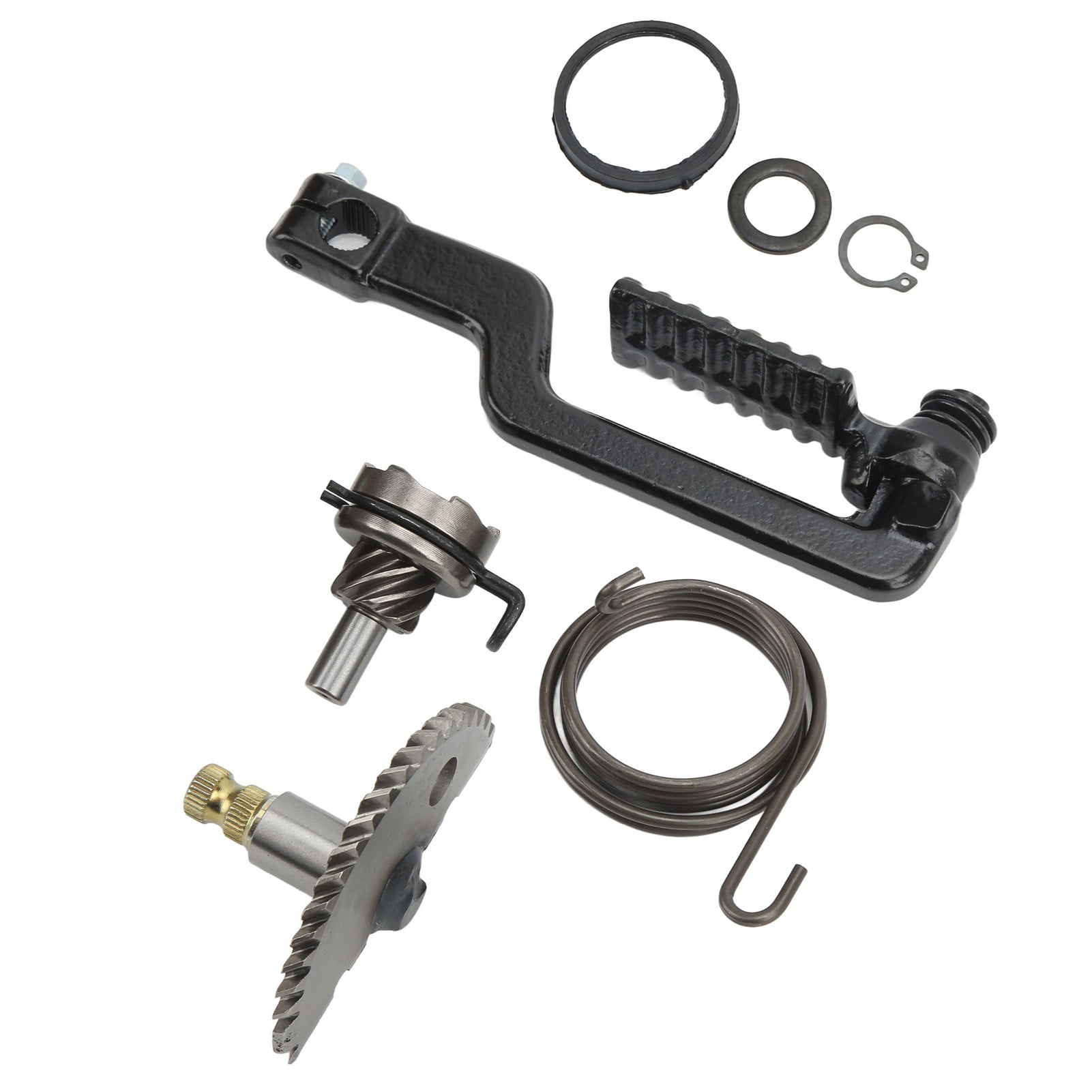 Spptty Kick Start Pedal,Kick Starter Shaft Set,Kick Start Lever Shaft Idle Gear Kit Iron