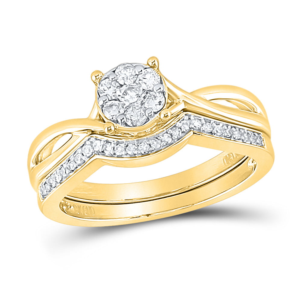 1/6 cttw, Size-11.5 G-H,I2-I3 Diamond Wedding Band in 10K Yellow Gold