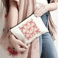 thumbnail image 4 of Pratyus Tote Bag Pink Love Cosmetic Bag Hearts Travel Essentials Ladies Accessories for Mother's Day White, 4 of 6