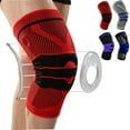thumbnail image 1 of Rodilleras para dolor de rodilla, rodilleras de compresión con estabilizadores laterales y almohadillas de silicona de rótula para soporte de rodilla, desgarro de menisco, reduce la tensión y la hinchazón, ejercicio, alivio del dolor para hombres y mujeres Sailing Electrónica, 1 of 6