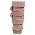 thumbnail image 3 of Dream Pairs Kids Girls Fashion Winter Snow Boots Bow-Knot Faux Fur Lined Outdoor Mid Calf Boots Klove Pink Size 13, 3 of 6