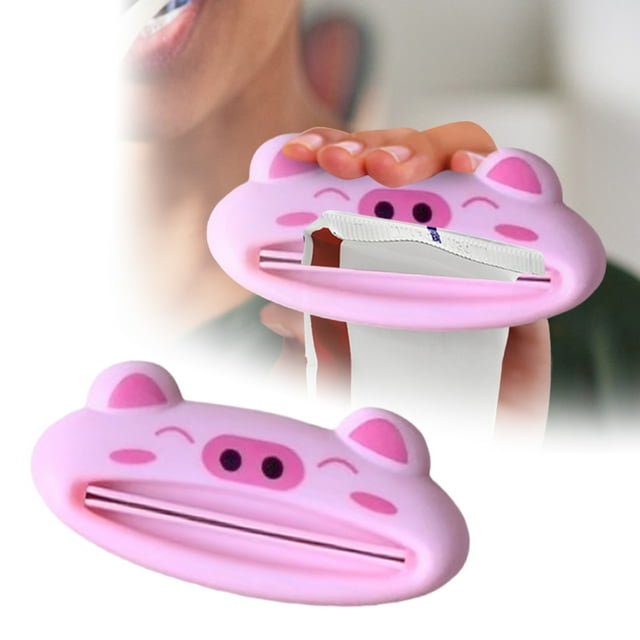 Distributeur de Dentifrice Animal Mignon pour Organisation de Salle de Bain Facile à Rouler
