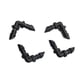 thumbnail image 5 of Accesorios de codos de púas para sistema de tubería de riego por goteo, macizos de flores, jardines de verduras, jardines de hierbas 50 Piezas Eigraketly HA3654-00B, 5 of 6