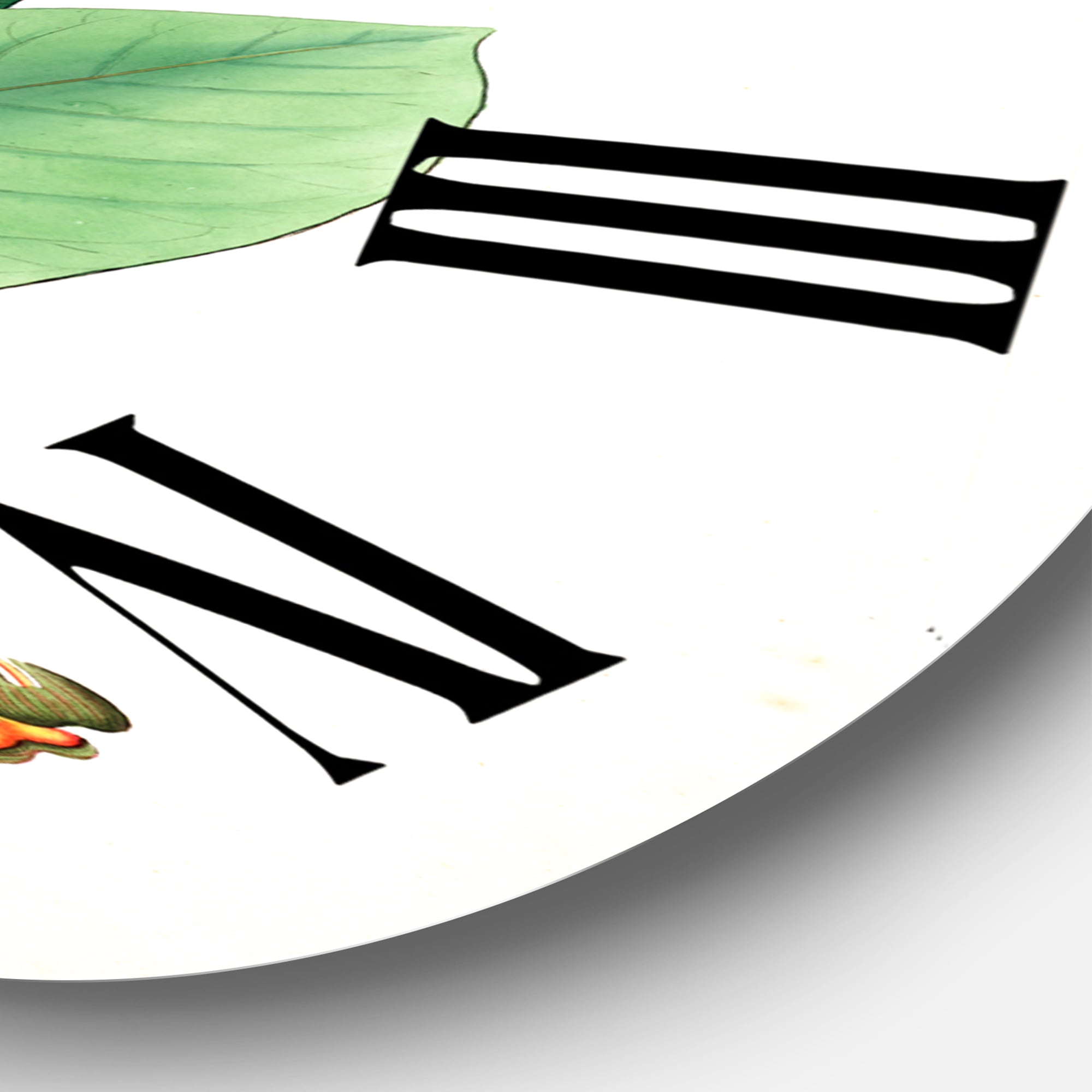 Designart 1 in Quartz Farmhouse Wall Clock