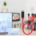 thumbnail image 3 of MasteelfCA 1M Micro USB to Cable Adapter MHL Video Adaptor Compatible with Android (Red), 3 of 7