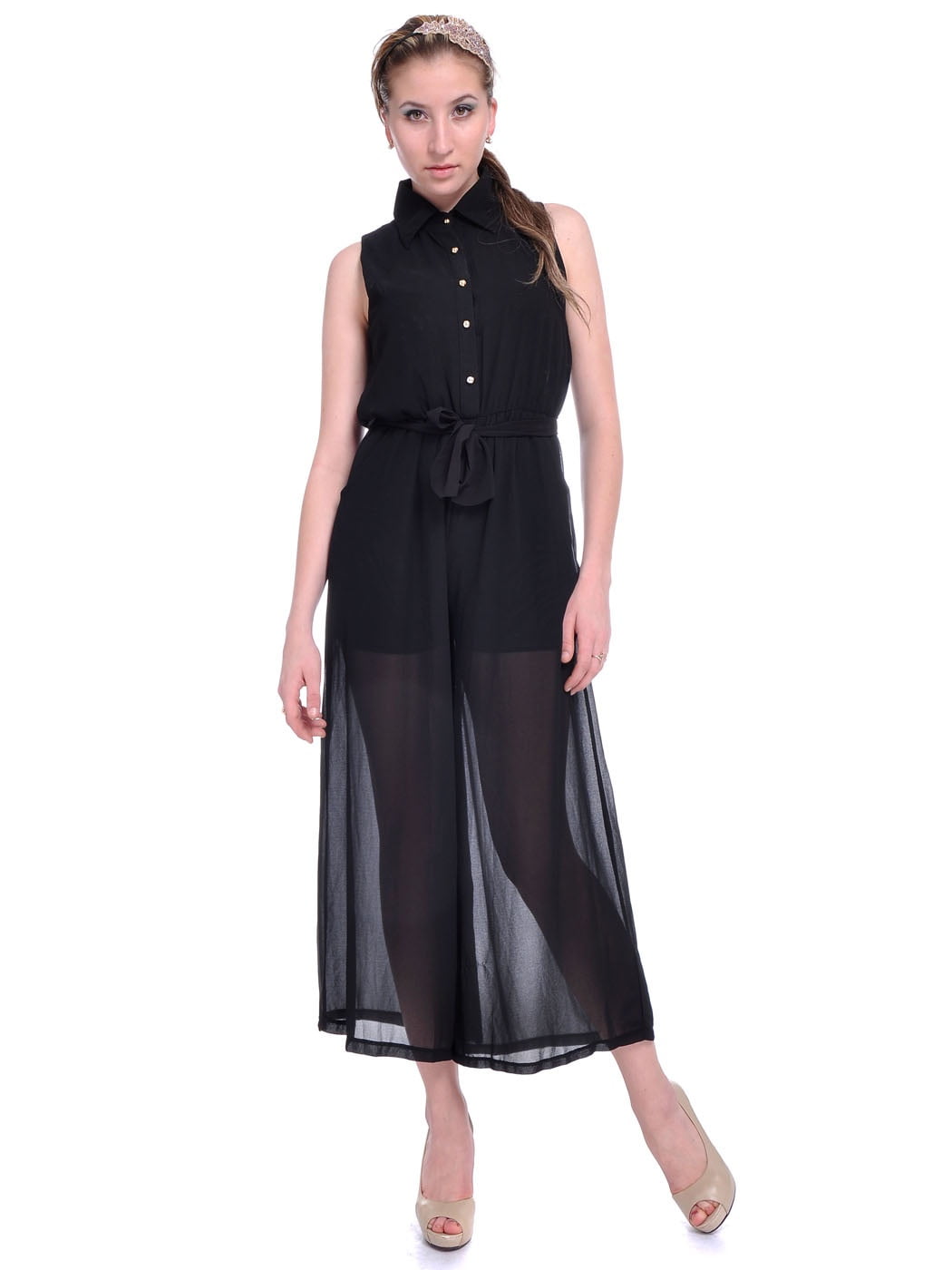chiffon overlay maxi dress