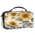 thumbnail image 2 of Herdesigns Rustic Sunflower Carry Case Compatible with Nintendo Switch 2, with 20 Game Card Slots, Yellow Flower Portable Travel Carrying Case Pouch for Accessories & Games, 2 of 8