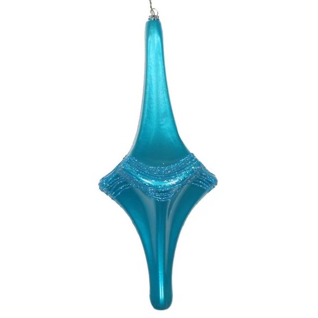 Vickerman MT194112D 12 Po. Ornement Candy Glitter Drop Turquoise