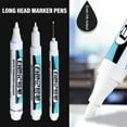 thumbnail image 3 of VOPPV White Paint Marker Pen Waterproof Bike Car Tyre Tire Marker Permanent Pens-- F2K1, 3 of 8