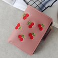 thumbnail image 4 of Lady Wallet Creative Embroidery Cherry Card Pouch Clutch Wallet Card Wallet, 4 of 10