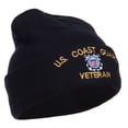 thumbnail image 5 of US Coast Guard Veteran Embroidered Long Beanie - Black OSFM, 5 of 6
