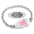 thumbnail image 1 of MedicEngraved Stainless Steel Custom Medical Alert Bracelet - 5mm Oval Link, 1 of 8