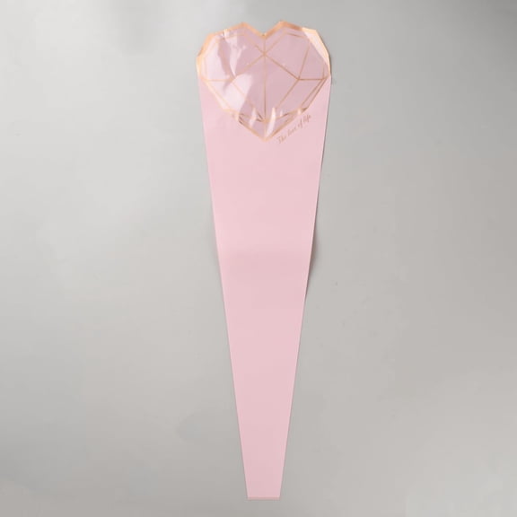 Generic 40Pcs OPP Plastic Flower Wrapping Papers Single Rose Packaging Bags 19.7x5.7 inches Pink Floral Bouquet Gift Packaging Supplies for Flower wrapping Gifts Pink 2sets