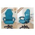 thumbnail image 6 of ievspot Gaming Chair Cover Thickened Elastic Chair Protection Zipper Closure Solid Color Armchair Slipcovers Computer Office Seat Chair Cover, 6 of 8