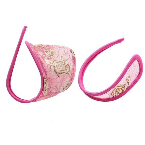 Odeerbi Couples C-string Thong 2025 Valentine's Day Women And Man's Sexy Underwear Invisible Underwear G-Strings Traceless Crotch Lingerie Pink