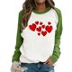 thumbnail image 2 of Camiseta de manga larga informal con cuello redondo para mujer Pompotops  gfhjh18127, 2 of 4