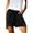 C-Flare Black, variant on ONLYSHE Womens Sweat Shorts With Pockets Cotton Trendy Drawstring Summer Workout Running Casual Lounge Athletic Shorts