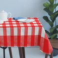 thumbnail image 4 of Red Table Cloth Waterproof Tablecloths, Country French Rustic Buffalo Plaid Modern Art Tablecloth Dining Table Cover for Kitchen Party Tabletop Outdoor, Rectangle Tablecloth 54x108 Inch, 4 of 9