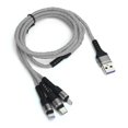thumbnail image 2 of Cable USB, 3 en 1 cable de cargador USB Cable USB de carga rápida Valor inmejorable, 2 of 8