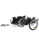 thumbnail image 1 of VEVOR Remolque de carga para bicicletas, capacidad de carga de 100 libras, carrito para bicicletas de alta resistencia, almacenamiento compacto plegable y liberación rápida con enganche universal, 1 of 9