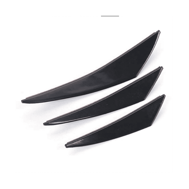 Universal Pvc Car Front Bumper Lip Protector Rear Diffuser Auto Spoiler Splitter Wing Protection Guard 12PCS,12 * Bumper Lip Protector Diffuser,black