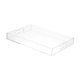 thumbnail image 4 of Servir la bandeja de almacenamiento de la bandeja Organizador de tocador de baño moderno simple para toallas Cosméticos y accesorios 40.5 x 30.5 x 5.1 Claro, 4 of 7