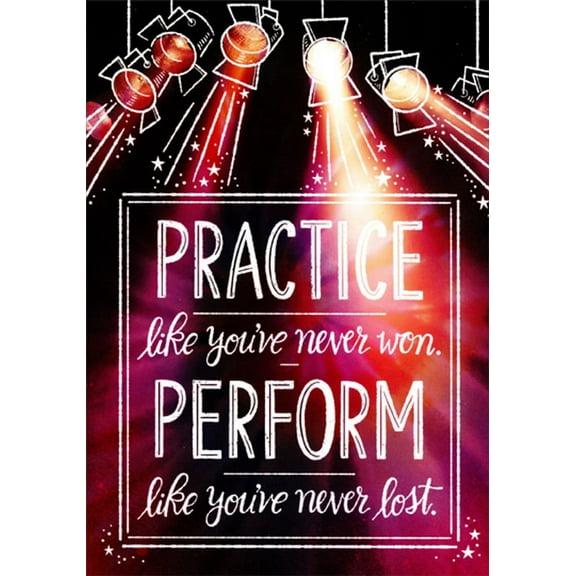 Designer Greetings Spotlights Practice Perform Dance Recital Congratulations Card