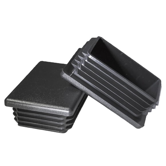 Inserto de tapón de plástico Prescott Plastics, rectangular, 5 x 8 cm, negro