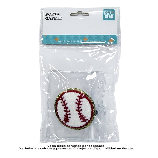 Porta gafete Pen + Gear Retráctil Transparente Balón Béisbol
