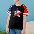 thumbnail image 2 of GERsome 4th of July T-Shirts for Boys Girls American Flag Short Sleeve Crewneck Tshirt USA Flag Stars Stripes Patriotic Graphic Tee, 3-4 Years, 2 of 4