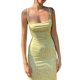 thumbnail image 3 of VISgogo Vestido de mujer, correa de espagueti, sin mangas, sin espalda, ajustado, estampado floral, vestidos largos VISgogo  moda, 3 of 8