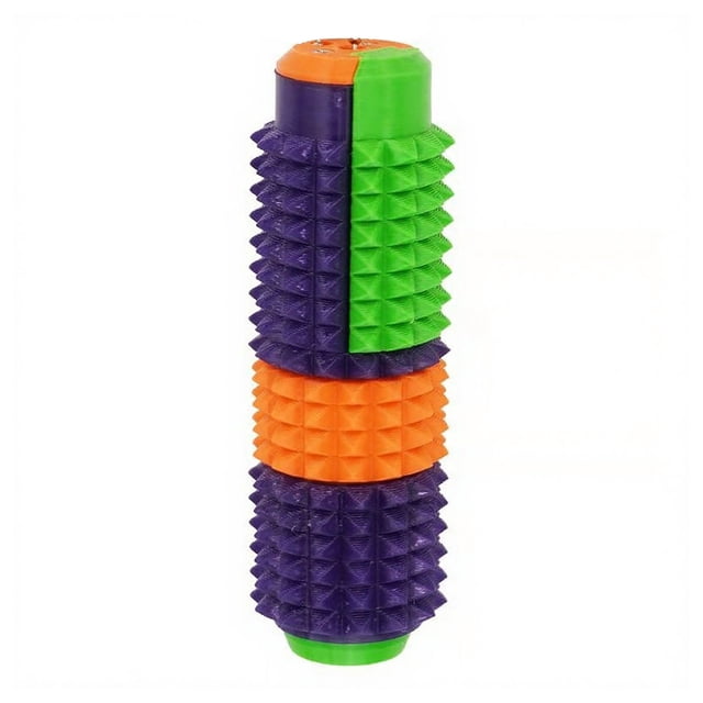 Juguete rodillo con púas 5 en 1 Llavero con púas impreso en 3D Mini juguete sensorial para aliviar la ansiedad y el estrés