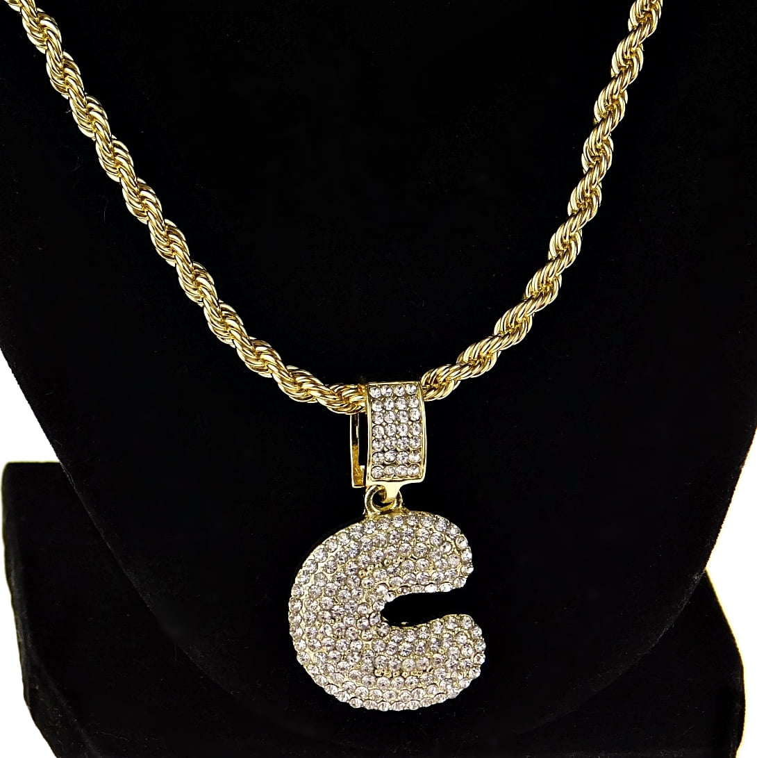 Bubble Letter C Block Initial 24\