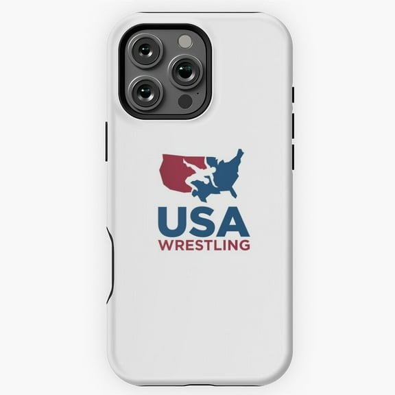 USA Wrestling Logo Inspired Design Phone Case Compatible with iPhone 11-17 Pro Max