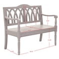 thumbnail image 2 of Pemberly Row Modern / Contemporary Pine Bench in Gray Finish, 2 of 7