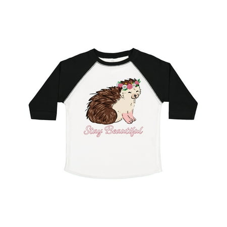 

Inktastic Stay Beautiful Flower Crown Hedgehog Gift Toddler Boy or Toddler Girl T-Shirt