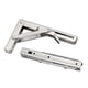 thumbnail image 1 of 2pcs Stainless Steel Folding Stand Table Bracket Shelf Bench 200kg Load Heavy-Yvan, 1 of 5