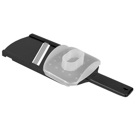 Home Basics Plastic Mandolin Slicer with Handle  Black