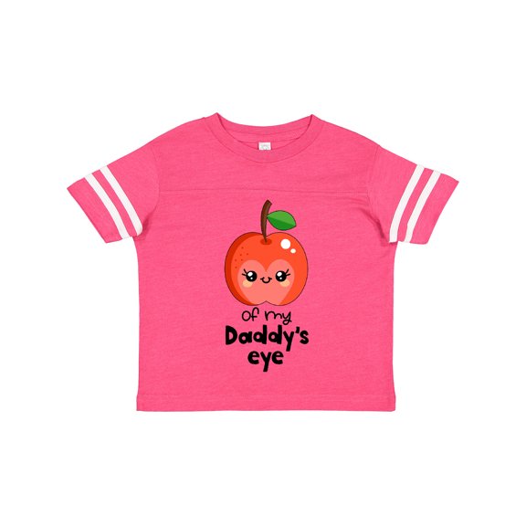 Inktastic Apple of My Daddy's Eye Cute Red Apple Boys or Girls Toddler T-Shirt