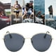 thumbnail image 4 of Gafas de sol de ojo de gato con borde cortado sin marco, gafas de sol modernas y con personalidad, hechas de metal, 4 of 5