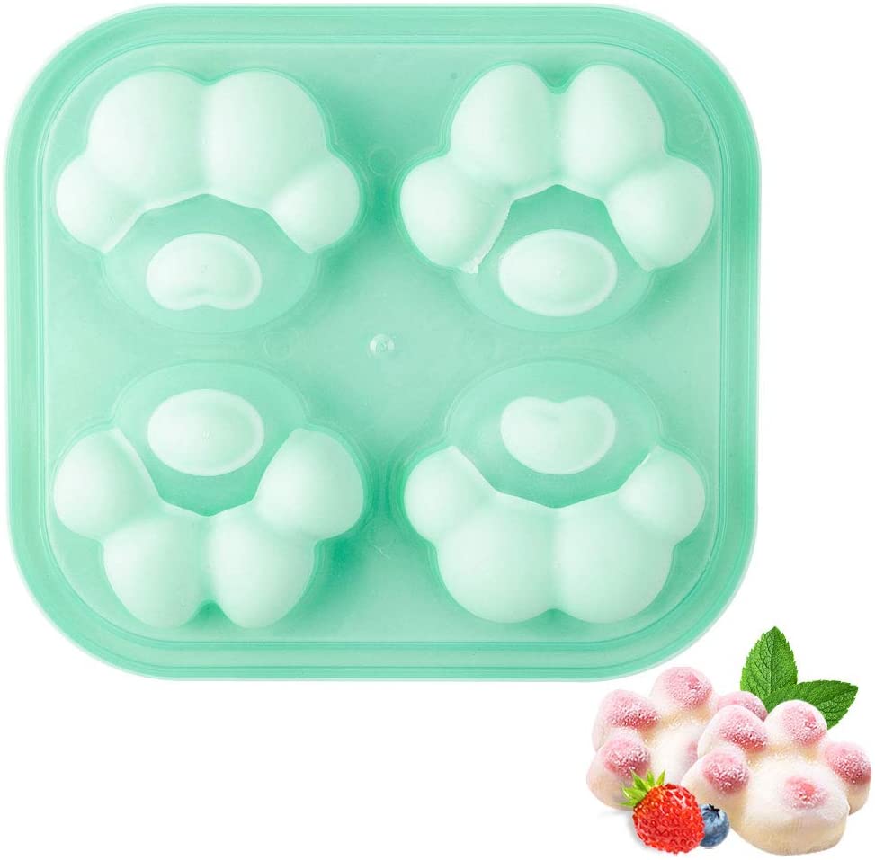 Lumana Ice Pop Maker, [Cavity of 4] PP & TPE Popsicle Makers, Family DIY Frozen Ice Popsicle