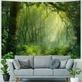 thumbnail image 4 of Chilfamy Jungle Forest Photography Backdrop Tropical Rainforest Natural Scenery Background Safari Kids Adults Party Decoration Photo Booth Props 50x40inch, 4 of 6