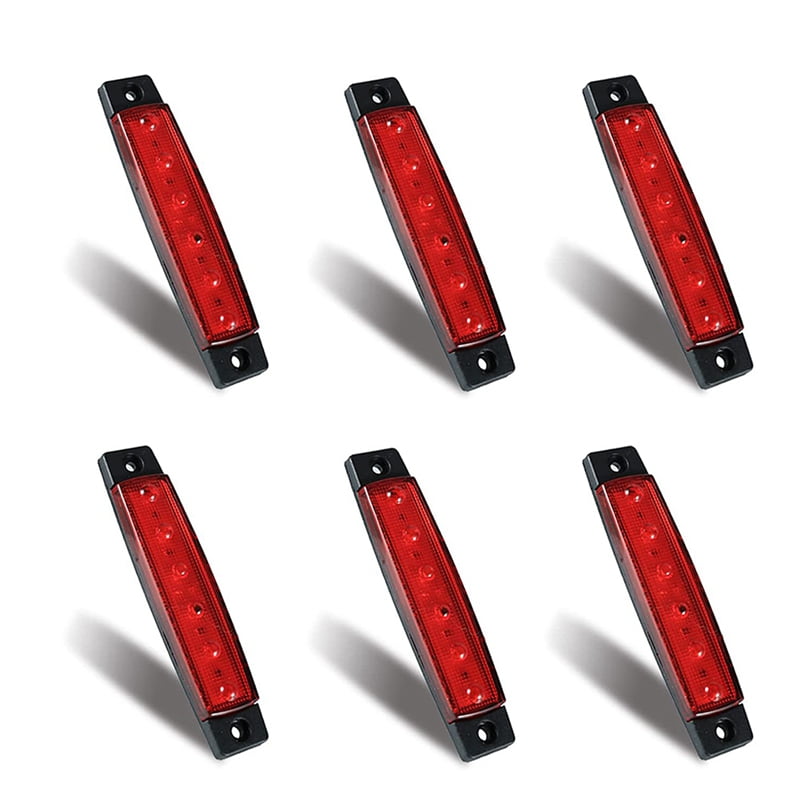 6Pcs LED Marine Boat Lights Marine Courtesy Light Strip Deck Transom